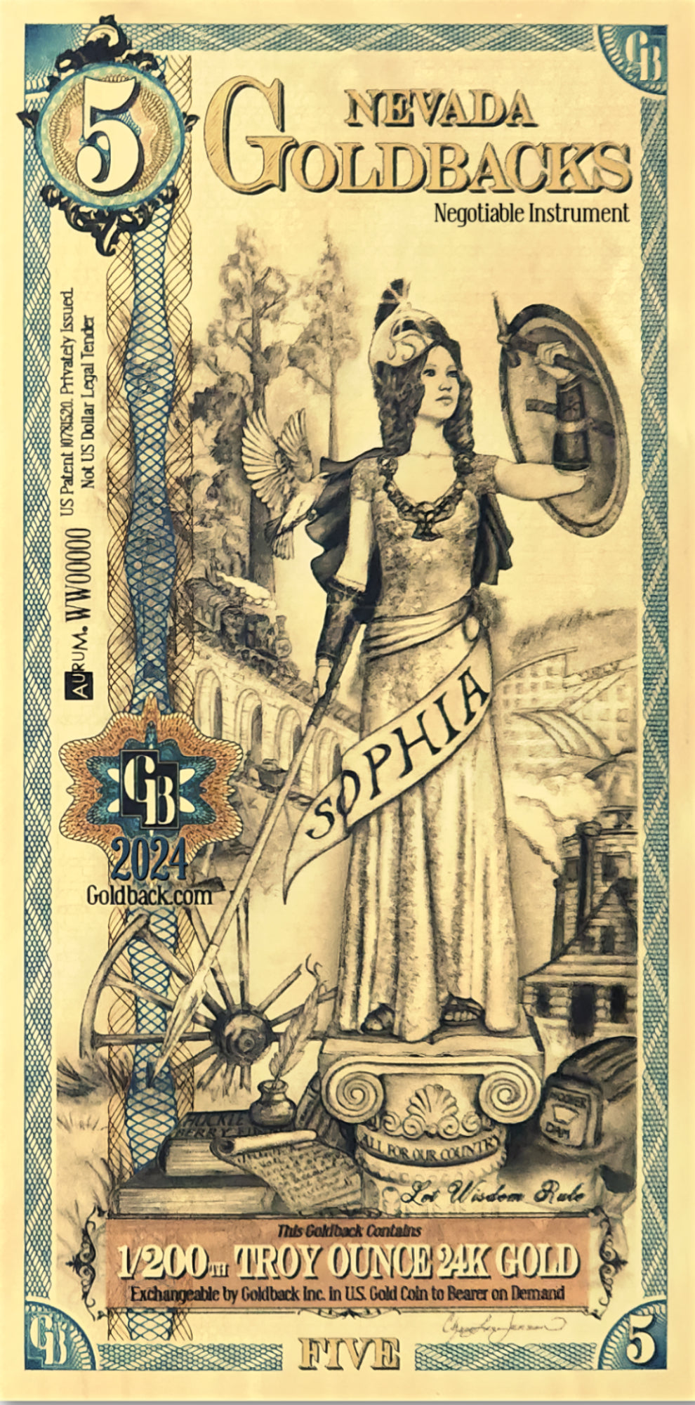 5 Nevada Goldback ( 2024)