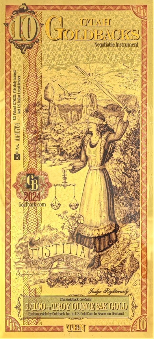 10 Utah Goldback ( 2024)