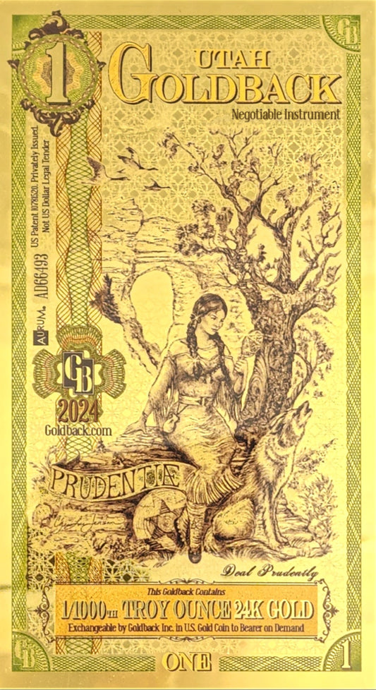 1 Utah Goldback ( 2024)