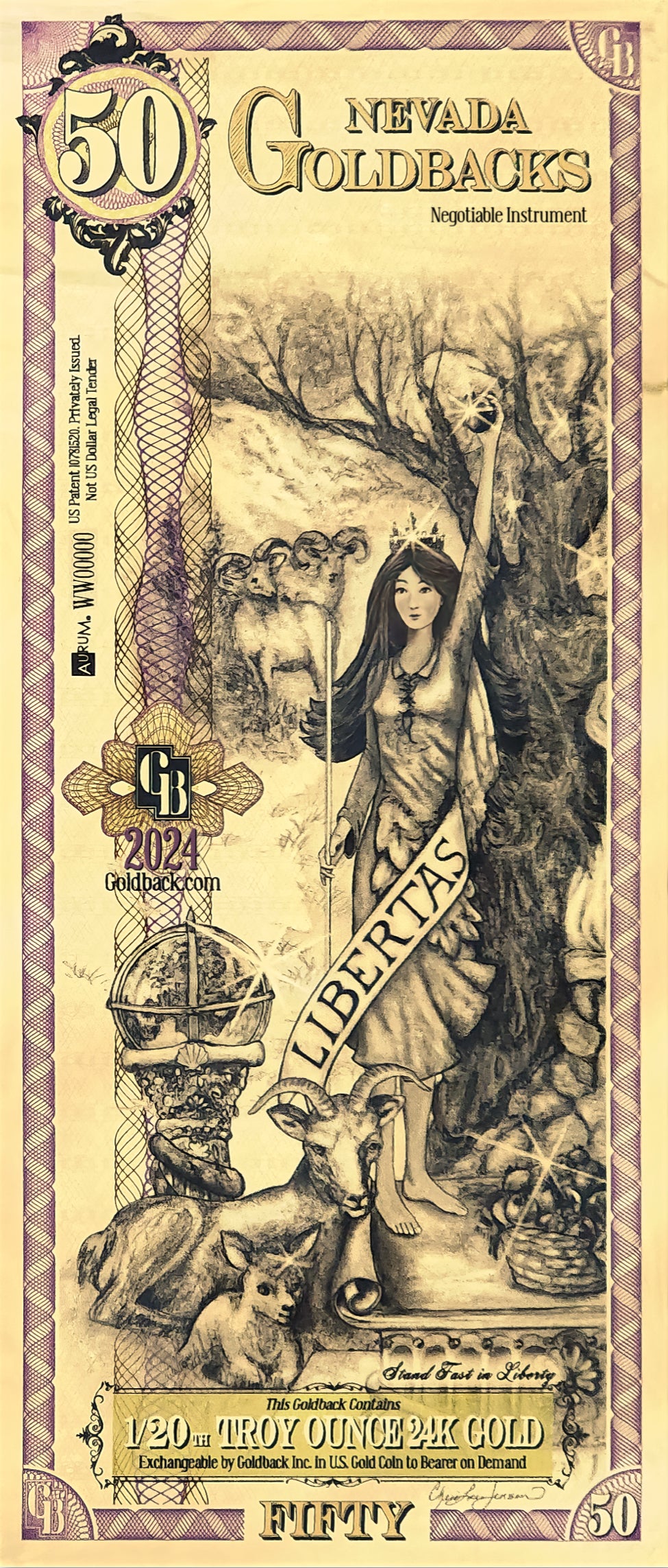 50 Nevada Goldback ( 2024)