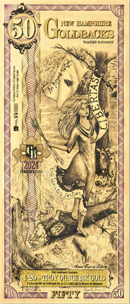 50 New Hampshire Goldback ( 2024)