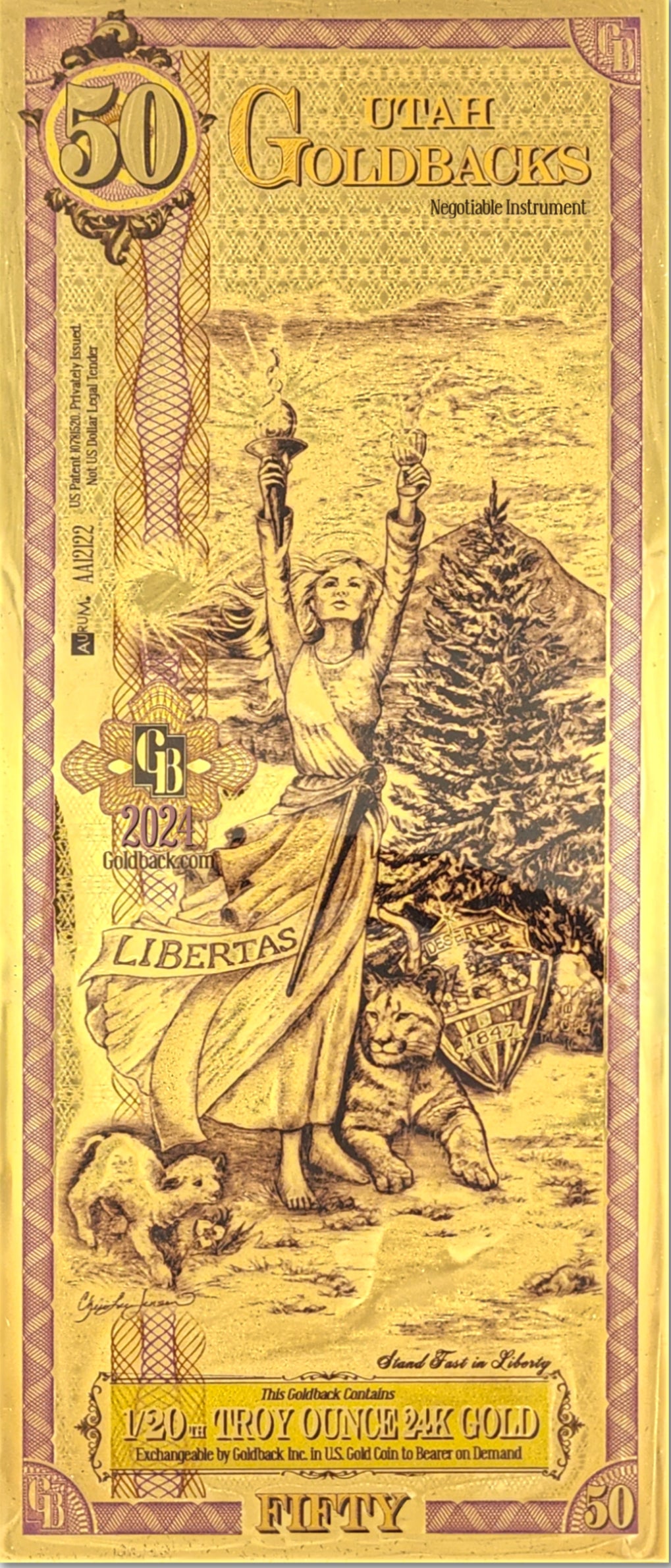 50 Utah Goldback ( 2024)