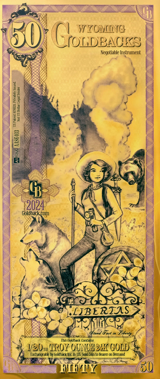 50 Wioming Goldback ( 2024)